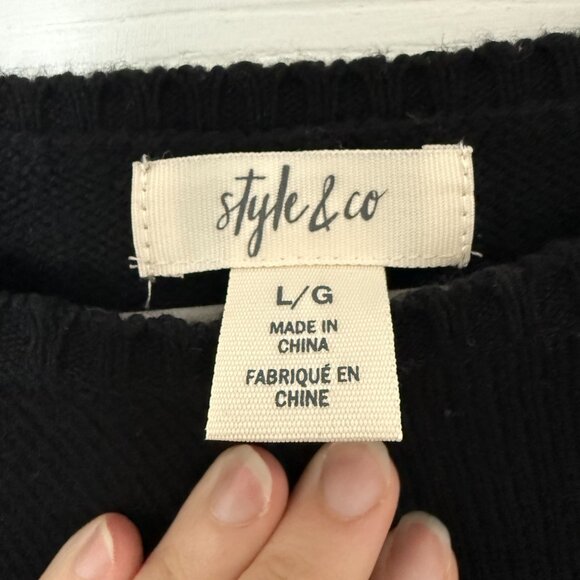 Style & Co. Black Sweater - Picture 3 of 3